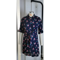 Vestido estampado feminino novo por atacado